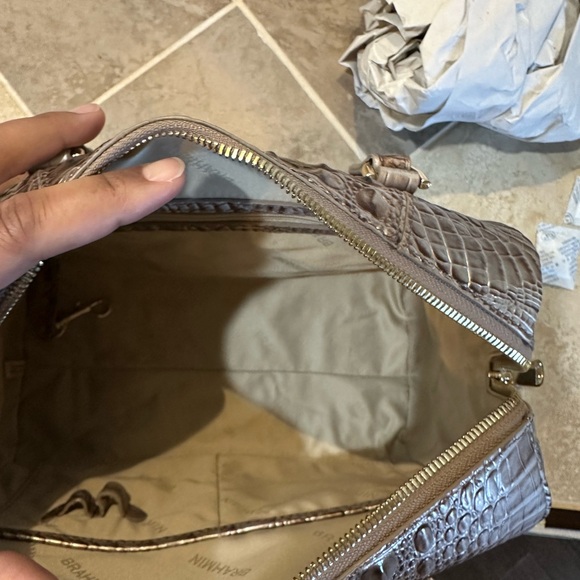 Brahmin Stacy Silver Lining Melbourne Satchel - Picture 6 of 6